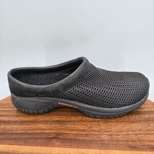 Merrell Encore Breeze Shoes Womens 9 Black Mesh Slip On Comfort Mule Clogs